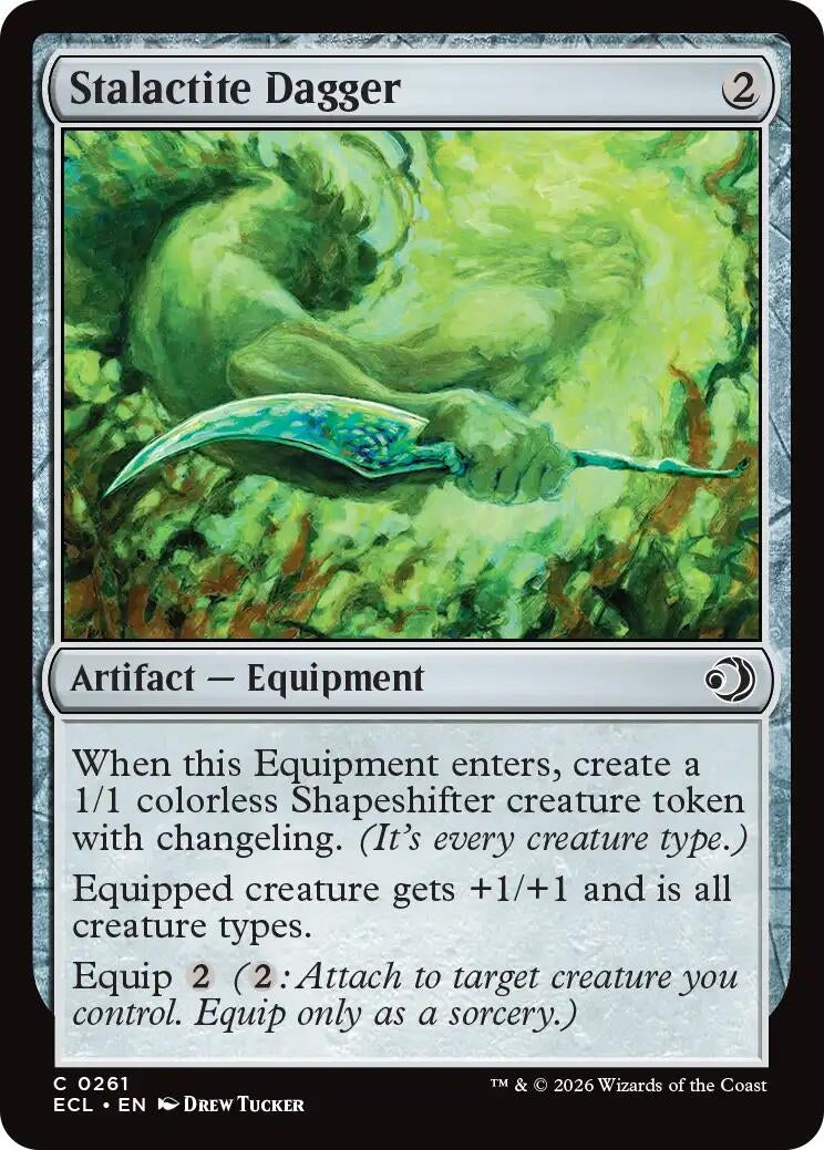 Image for Stalactite Dagger (261) (Lorwyn Eclipsed) - Magic: The Gathering
