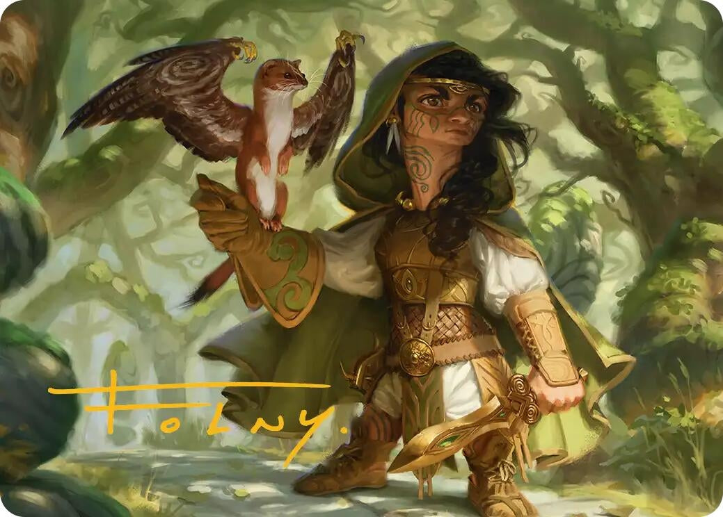 Image for Crossroads Watcher Art Card (Gold-Stamped Signature) (20) (Lorwyn Eclipsed) - Magic: The Gathering