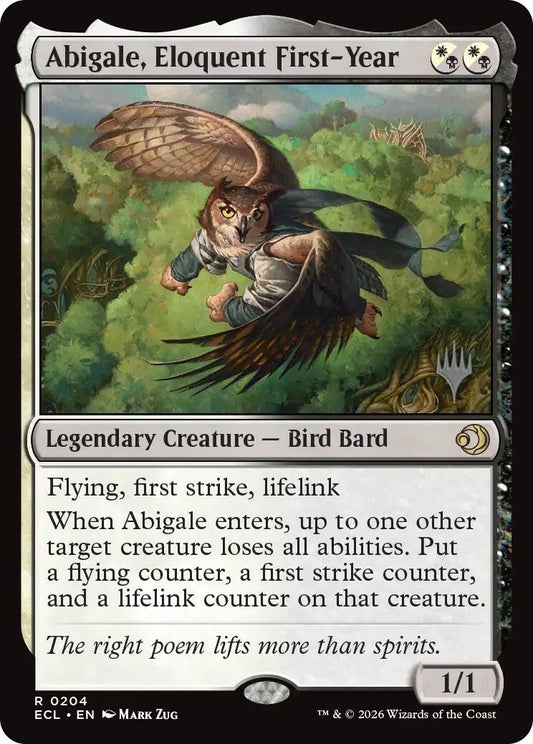 Image for Abigale, Eloquent First-Year (204) (Lorwyn Eclipsed) - Magic: The Gathering