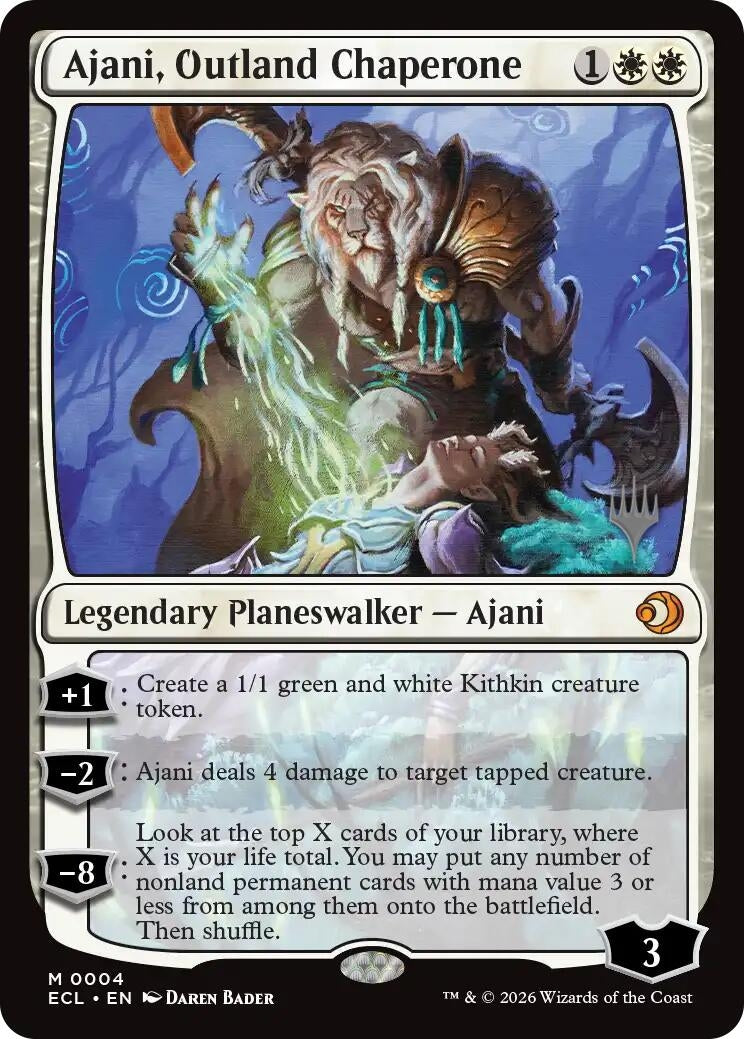 Image for Ajani, Outland Chaperone (4) (Lorwyn Eclipsed) - Magic: The Gathering