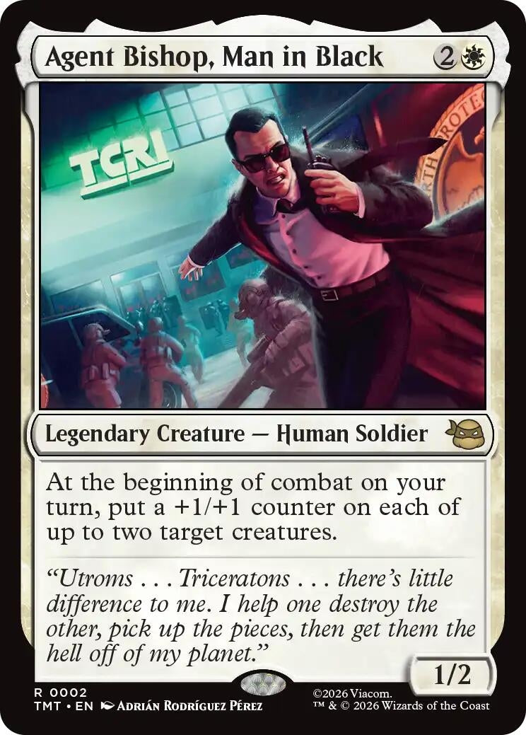 Image for Agent Bishop, Man in Black (2) (Teenage Mutant Ninja Turtles) - Magic: The Gathering