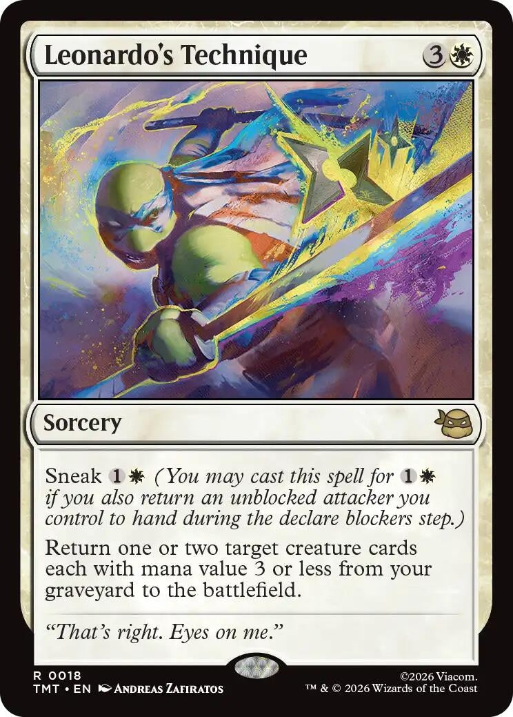 Image for Leonardo's Technique (18) (Teenage Mutant Ninja Turtles) - Magic: The Gathering