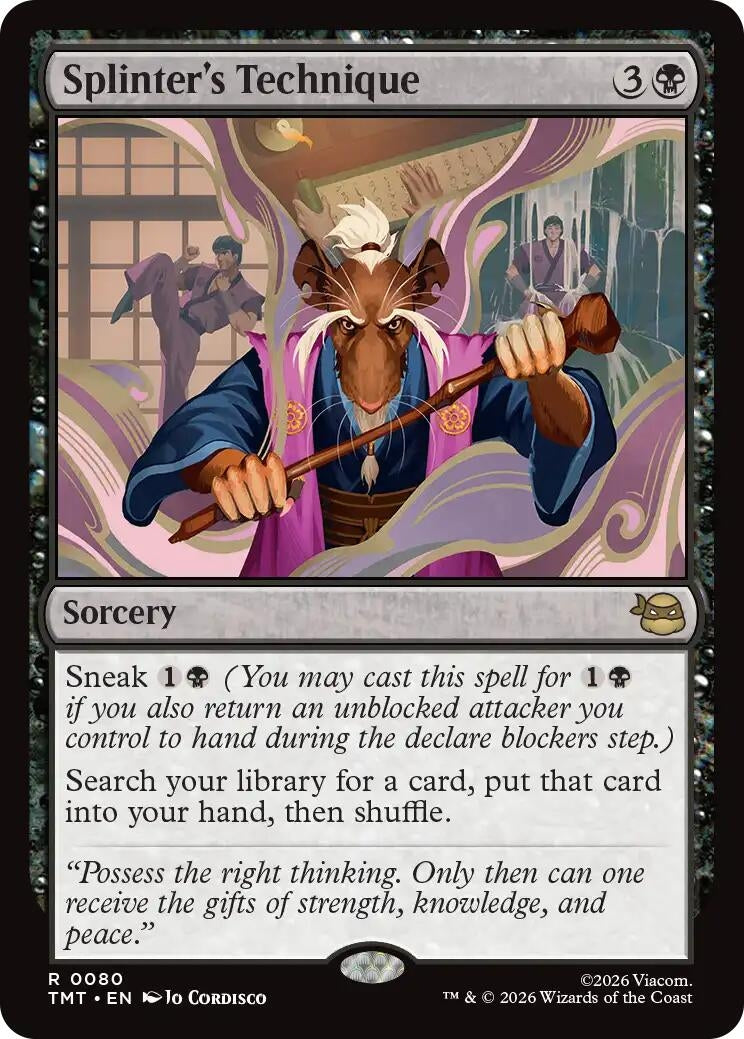 Image for Splinter's Technique (80) (Teenage Mutant Ninja Turtles) - Magic: The Gathering