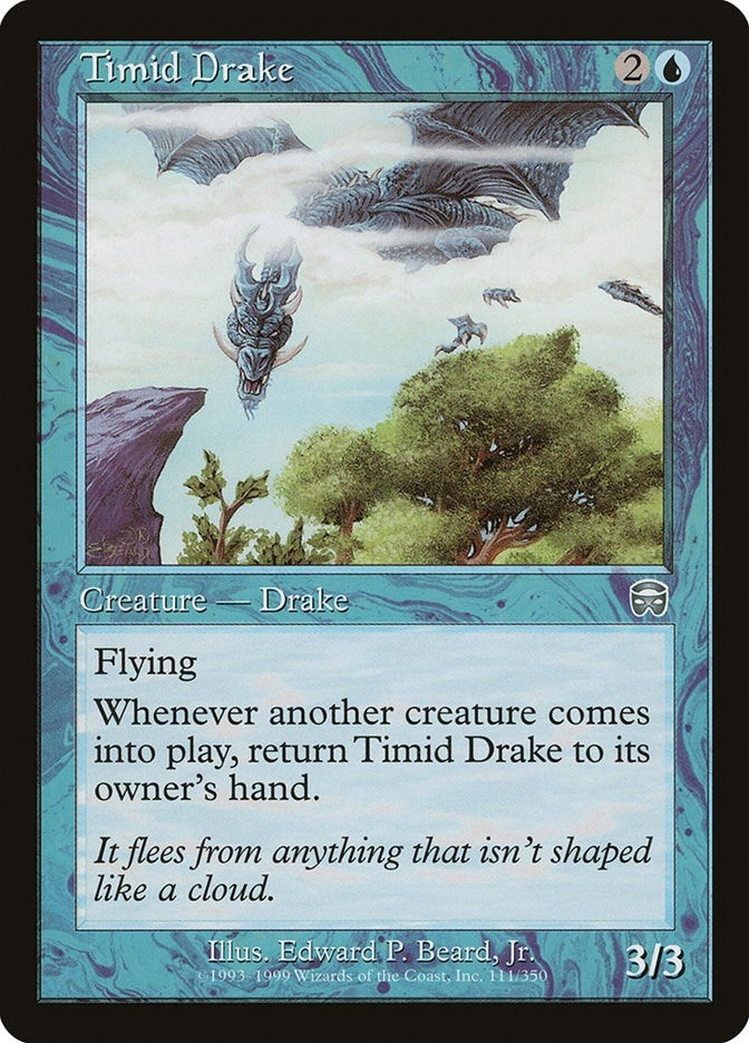 Image for Timid Drake (111) (Mercadian Masques) - Magic: The Gathering