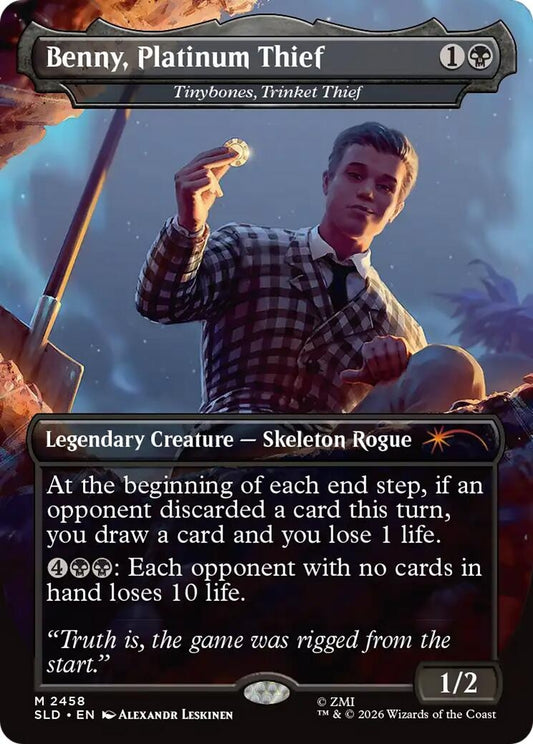 Image for Benny, Platinum Thief - Tinybones, Trinket Thief (2458) (Secret Lair Drop Series) - Magic: The Gathering
