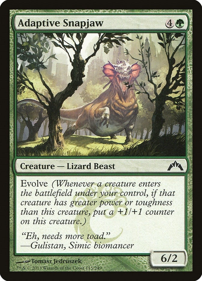 Image for Adaptive Snapjaw (113) (Gatecrash) - Magic: The Gathering