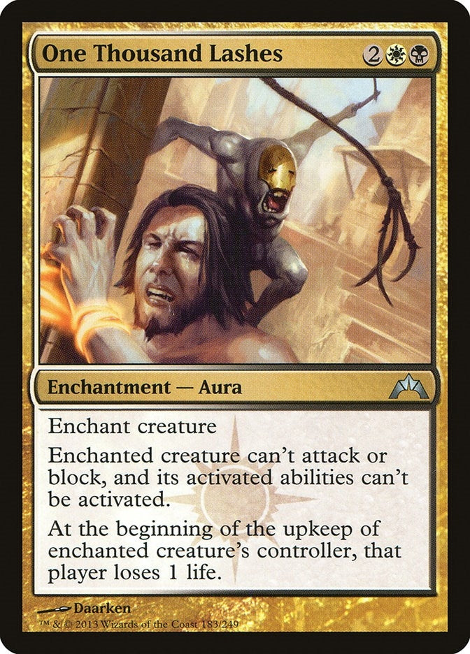 Image for One Thousand Lashes (183) (Gatecrash) - Magic: The Gathering