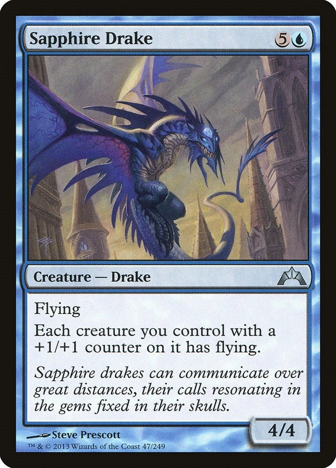 Image for Sapphire Drake (47) (Gatecrash) - Magic: The Gathering