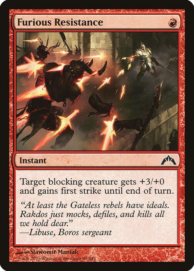 Image for Furious Resistance (93) (Gatecrash) - Magic: The Gathering