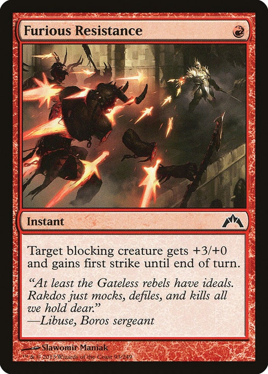 Image for Furious Resistance (93) (Gatecrash) - Magic: The Gathering