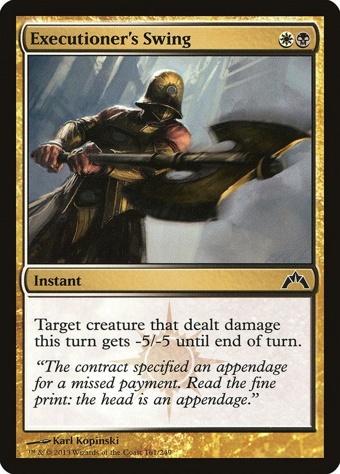 Image for Executioner's Swing (161) (Gatecrash) - Magic: The Gathering