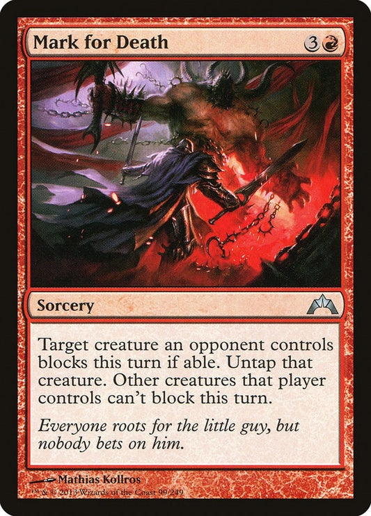 Image for Mark for Death (99) (Gatecrash) - Magic: The Gathering