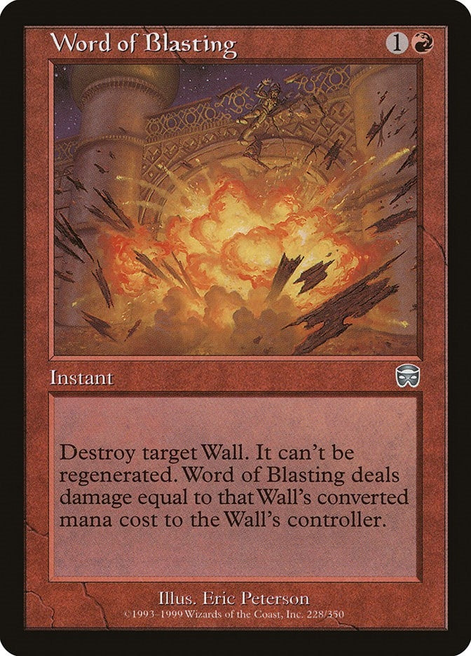 Image for Word of Blasting (228) (Mercadian Masques) - Magic: The Gathering