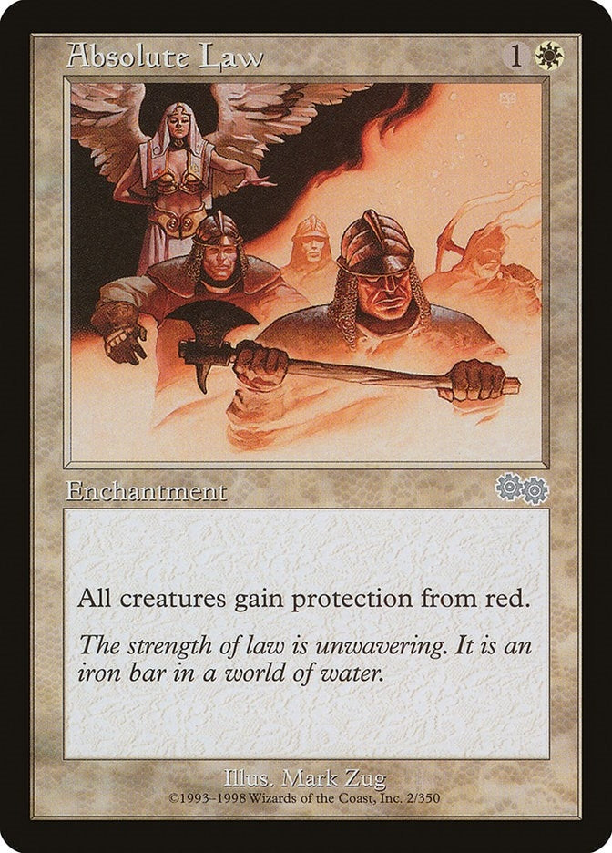 Image for Absolute Law (2) (Urza's Saga) - Magic: The Gathering