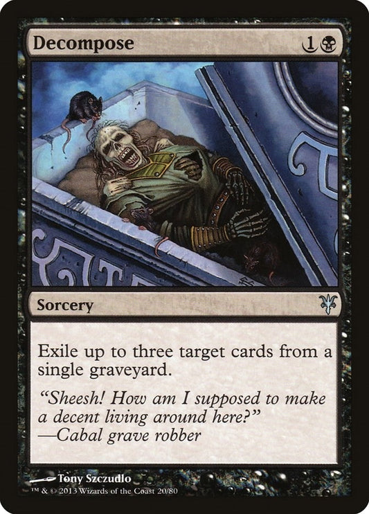 Image for Decompose (20) (Duel Decks: Sorin vs. Tibalt) - Magic: The Gathering