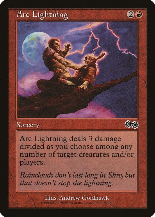 Image for Arc Lightning (174) (Urza's Saga) - Magic: The Gathering