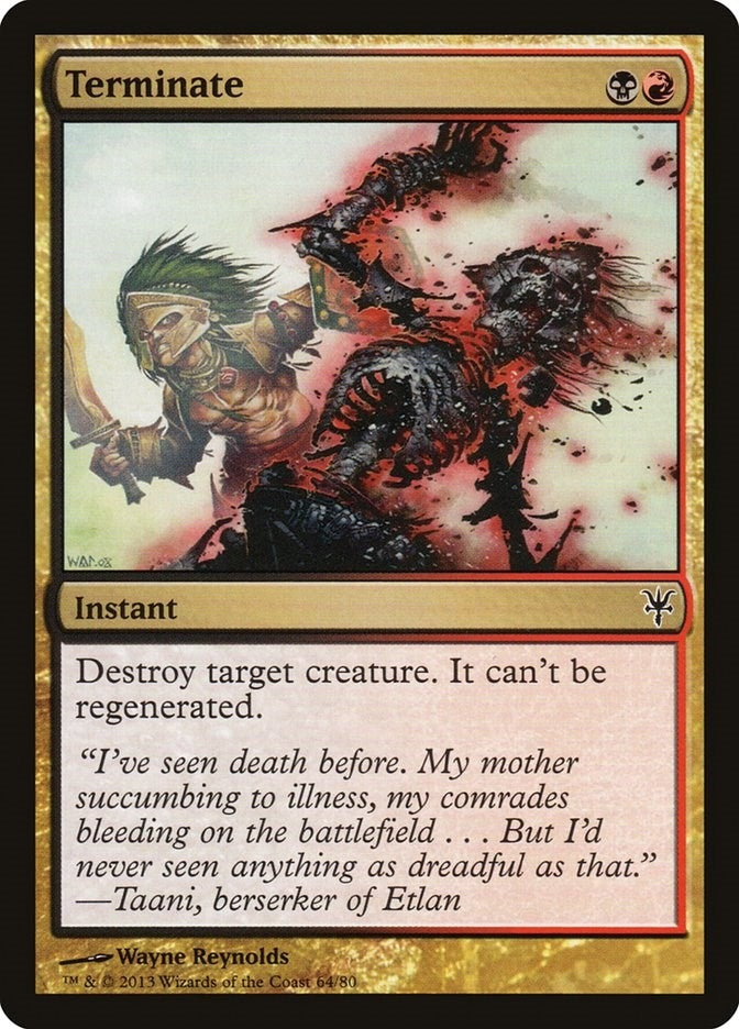 Image for Terminate (64) (Duel Decks: Sorin vs. Tibalt) - Magic: The Gathering