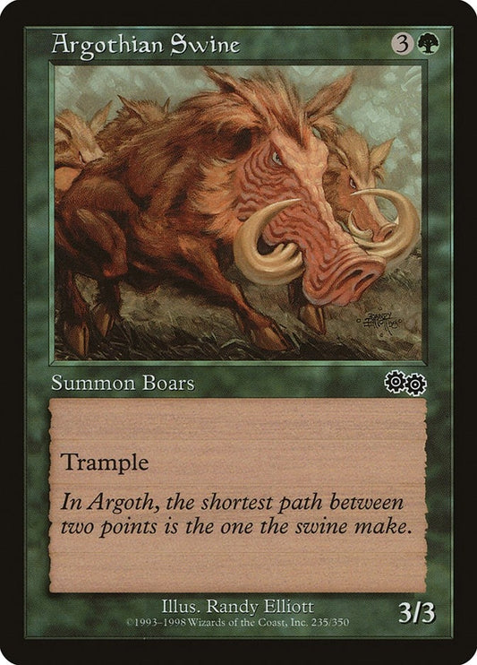 Image for Argothian Swine (235) (Urza's Saga) - Magic: The Gathering