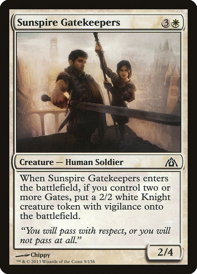 Image for Sunspire Gatekeepers (9) (Dragon's Maze) - Magic: The Gathering