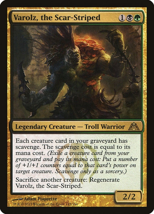 Image for Varolz, the Scar-Striped (112) (Dragon's Maze) - Magic: The Gathering