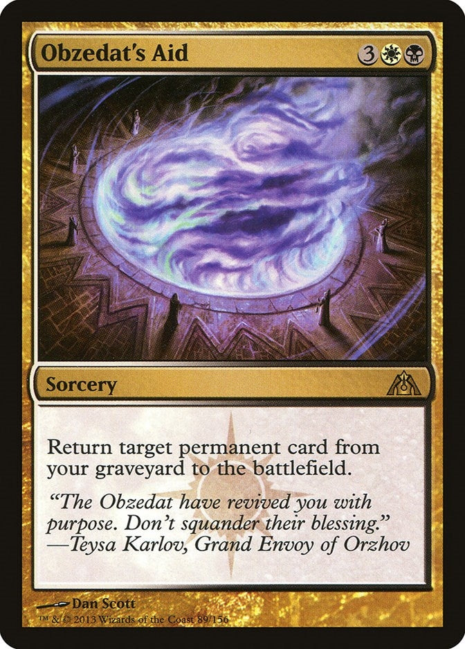 Image for Obzedat's Aid (89) (Dragon's Maze) - Magic: The Gathering