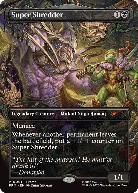 Image for Super Shredder (Borderless) (1) (Unique and Miscellaneous Promos) - Magic: The Gathering