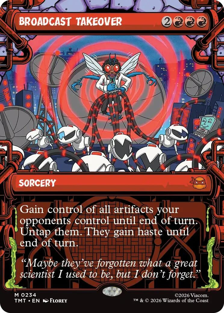Image for Broadcast Takeover (Showcase) (234) (Teenage Mutant Ninja Turtles) - Magic: The Gathering