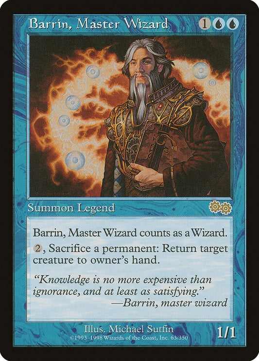 Image for Barrin, Master Wizard (63) (Urza's Saga) - Magic: The Gathering