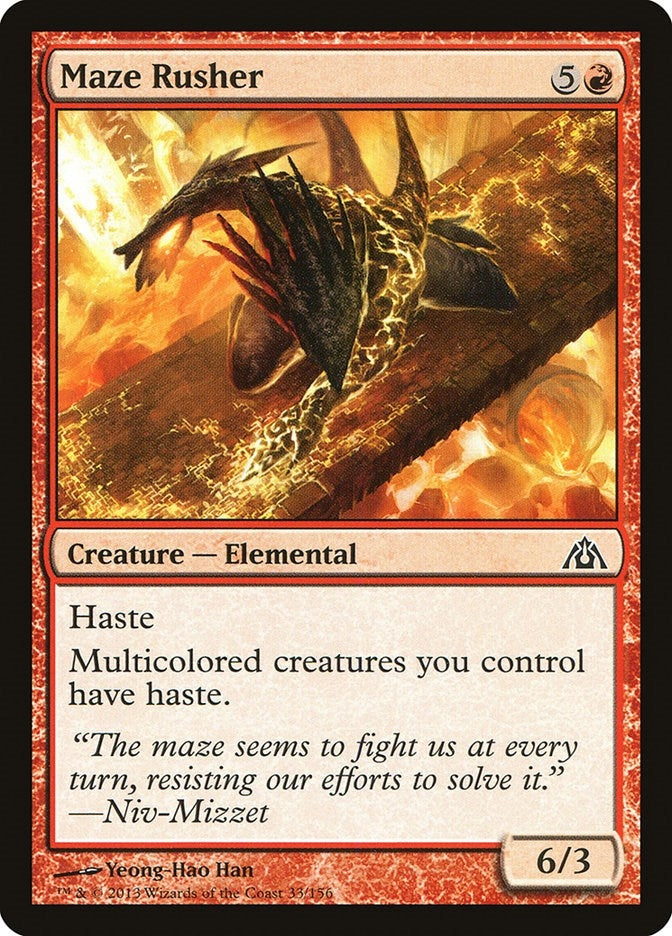Image for Maze Rusher (33) (Dragon's Maze) - Magic: The Gathering