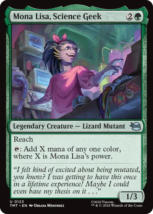 Image for Mona Lisa, Science Geek (123) (Teenage Mutant Ninja Turtles) - Magic: The Gathering