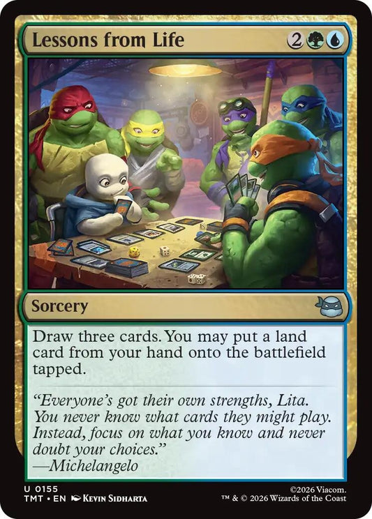 Image for Lessons from Life (155) (Teenage Mutant Ninja Turtles) - Magic: The Gathering