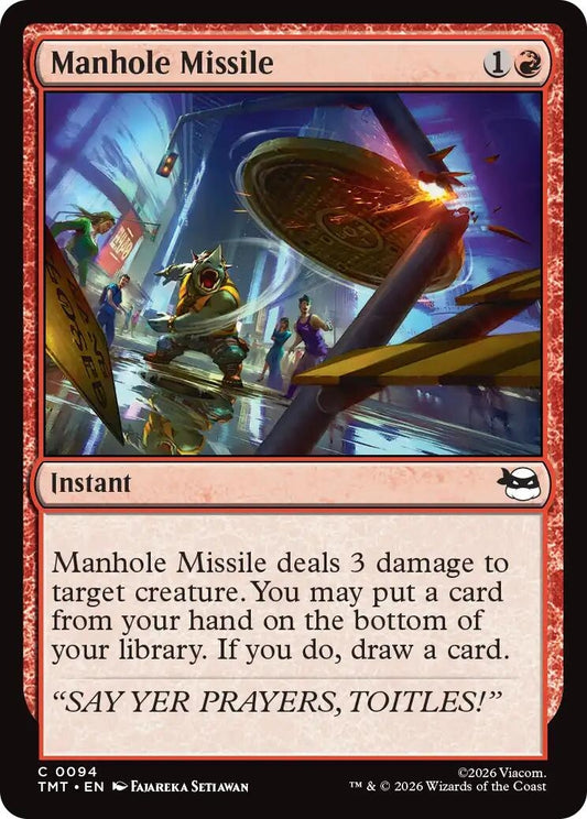 Image for Manhole Missile (94) (Teenage Mutant Ninja Turtles) - Magic: The Gathering