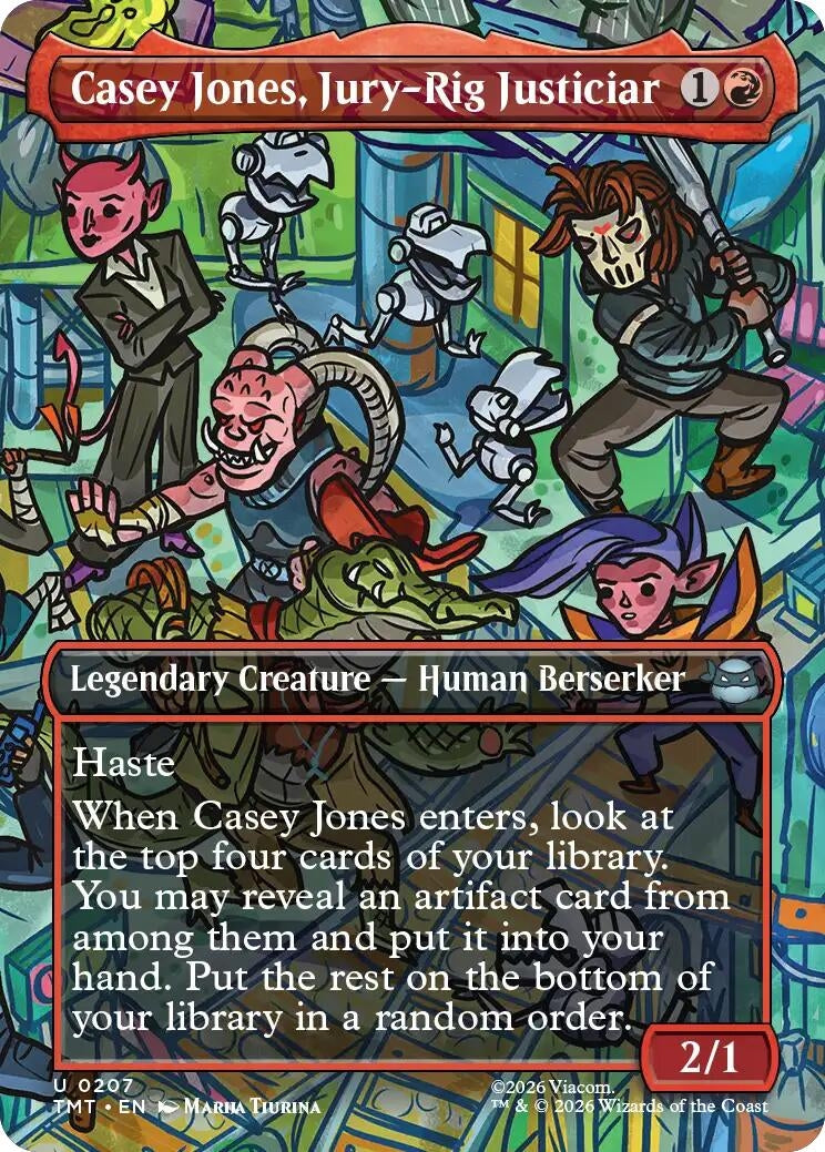 Image for Casey Jones, Jury-Rig Justiciar (Borderless) (207) (Teenage Mutant Ninja Turtles) - Magic: The Gathering