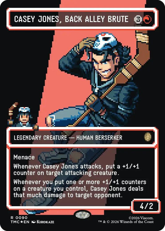 Image for Casey Jones, Back Alley Brute (Borderless) (Surge Foil) (90) (Teenage Mutant Ninja Turtles) - Magic: The Gathering