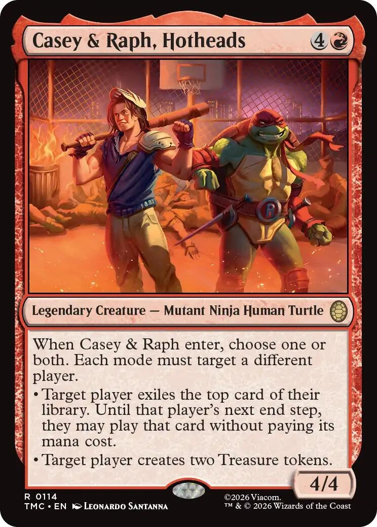 Image for Casey & Raph, Hotheads (114) (Teenage Mutant Ninja Turtles) - Magic: The Gathering