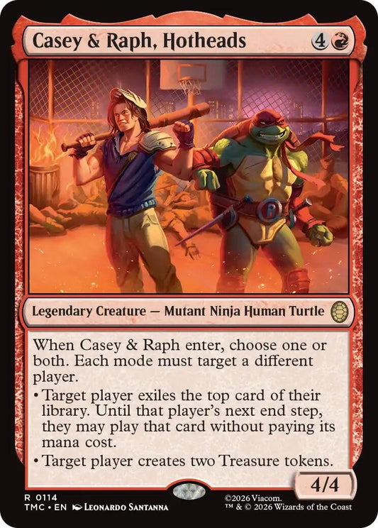 Image for Casey & Raph, Hotheads (114) (Teenage Mutant Ninja Turtles) - Magic: The Gathering