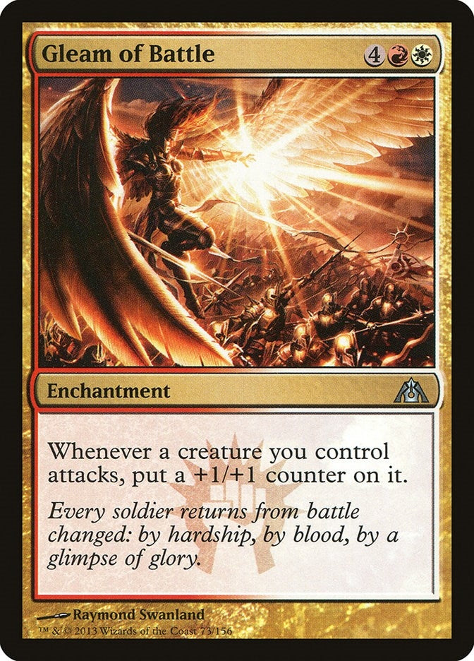 Image for Gleam of Battle (73) (Dragon's Maze) - Magic: The Gathering