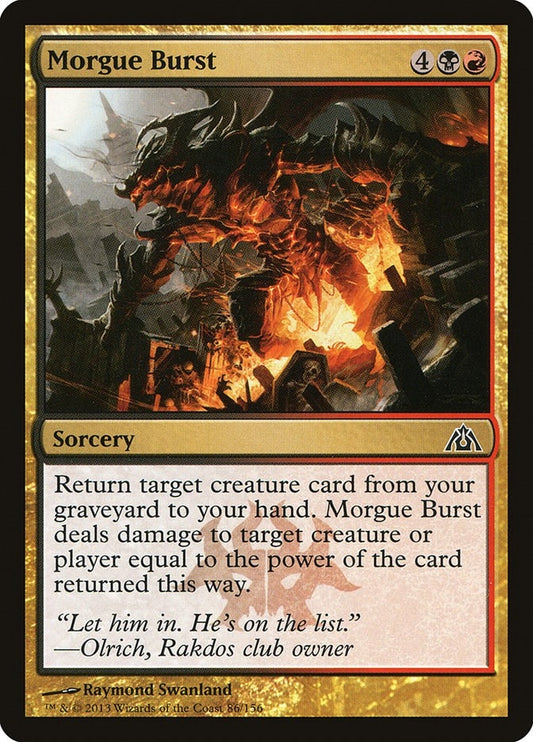 Image for Morgue Burst (86) (Dragon's Maze) - Magic: The Gathering