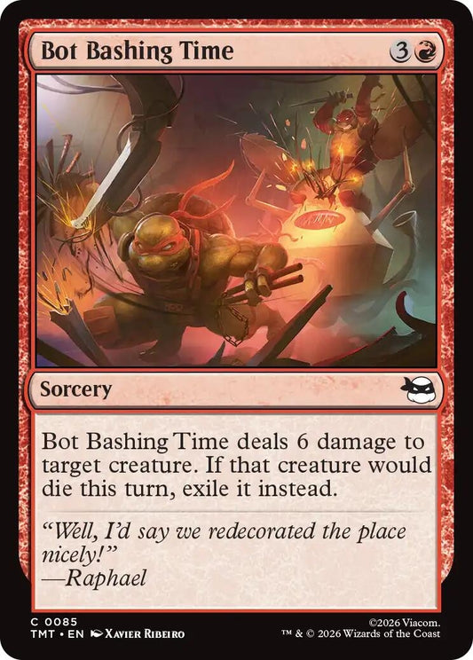 Image for Bot Bashing Time (85) (Teenage Mutant Ninja Turtles) - Magic: The Gathering