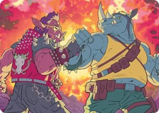 Image for Bebop & Rocksteady Art Card (29) (Teenage Mutant Ninja Turtles) - Magic: The Gathering
