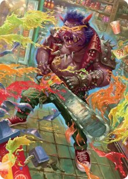 Image for Bebop, Porcine Punk Art Card (52) (Teenage Mutant Ninja Turtles) - Magic: The Gathering