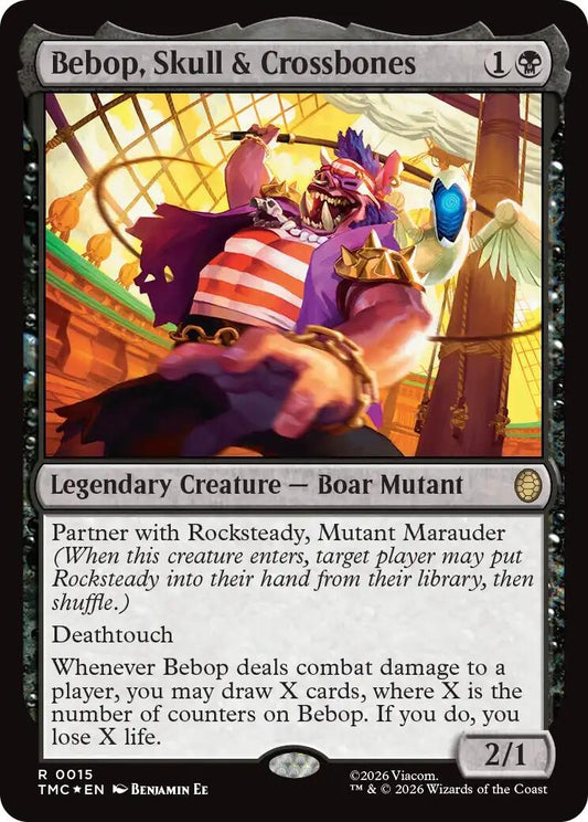 Image for Bebop, Skull & Crossbones (Surge Foil) (15) (Teenage Mutant Ninja Turtles) - Magic: The Gathering