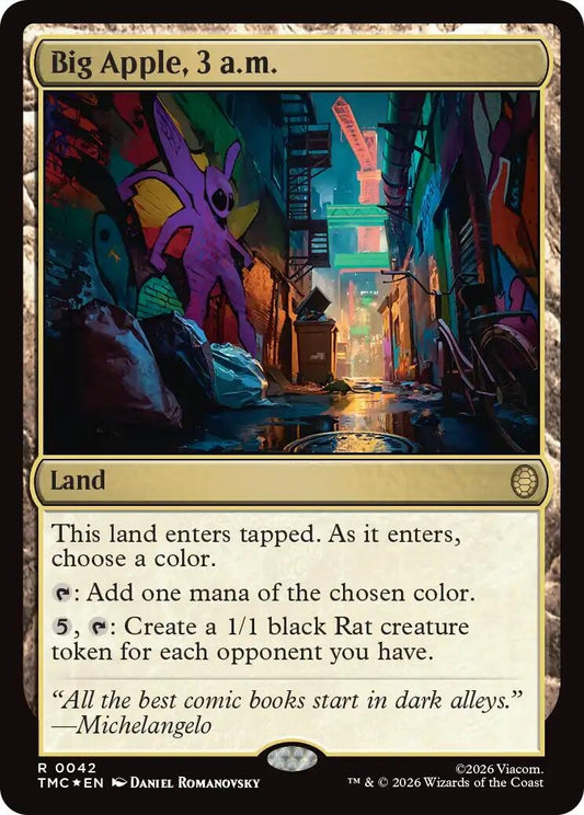 Image for Big Apple, 3 a.m. (Surge Foil) (42) (Teenage Mutant Ninja Turtles) - Magic: The Gathering