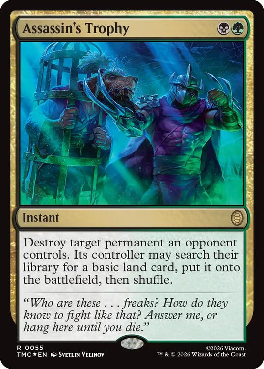 Image for Assassin's Trophy (Surge Foil) (55) (Teenage Mutant Ninja Turtles) - Magic: The Gathering
