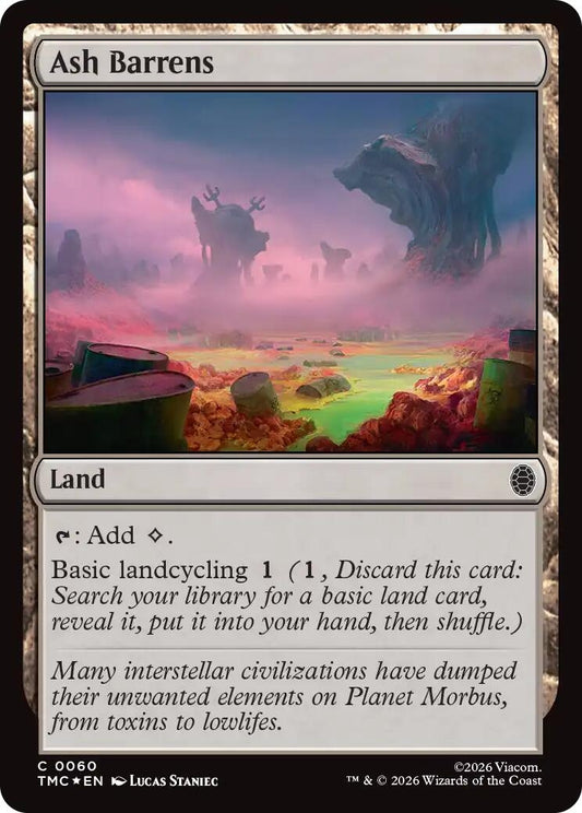 Image for Ash Barrens (Surge Foil) (60) (Teenage Mutant Ninja Turtles) - Magic: The Gathering