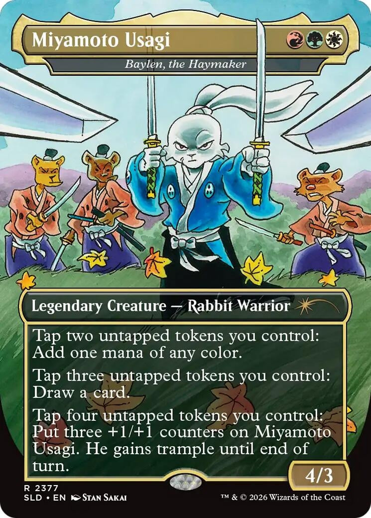 Image for Miyamoto Usagi - Baylen, the Haymaker (2377) (Secret Lair Drop Series) - Magic: The Gathering