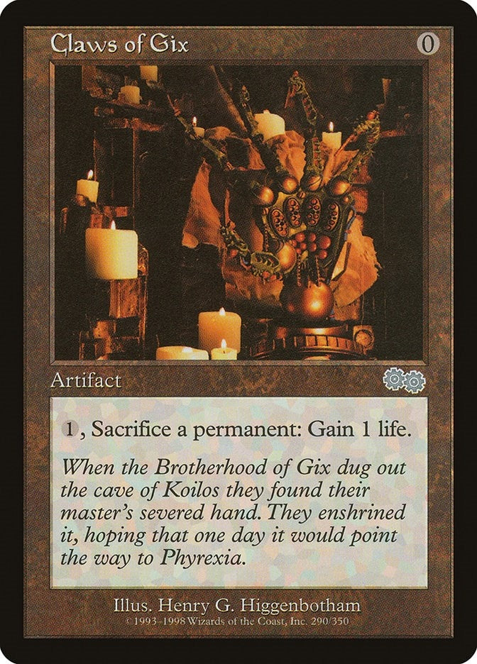 Image for Claws of Gix (290) (Urza's Saga) - Magic: The Gathering