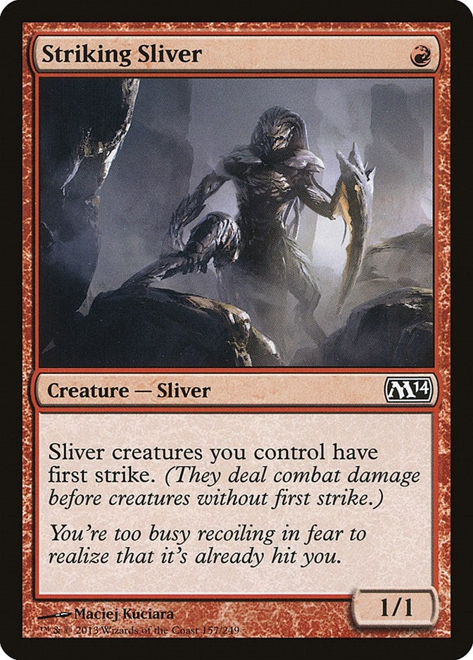 Image for Striking Sliver (157) (Magic 2014 (M14)) - Magic: The Gathering