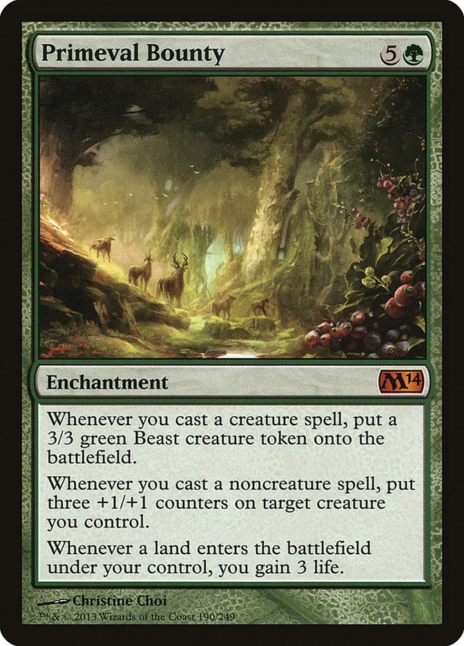 Image for Primeval Bounty (190) (Magic 2014 (M14)) - Magic: The Gathering