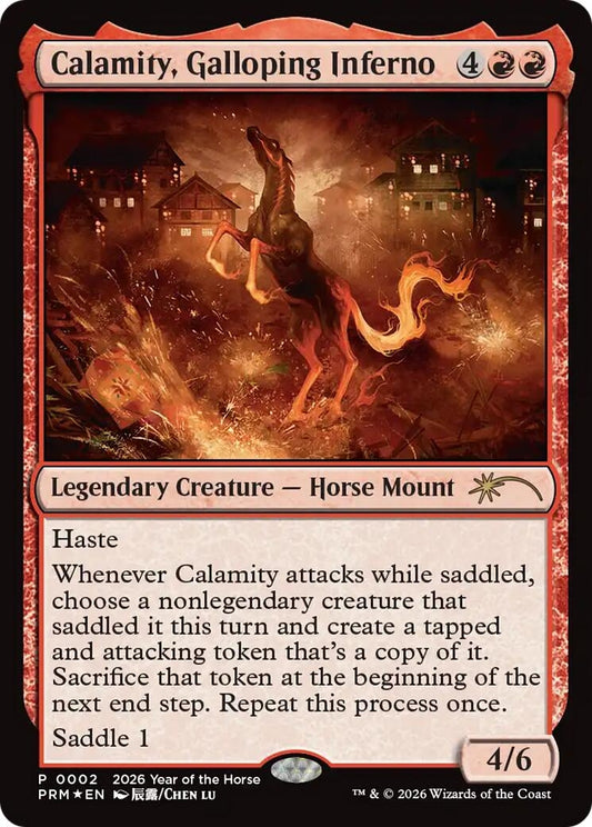 Image for Calamity, Galloping Inferno (Year of the Horse 2026) (2) (Standard Showdown Promos) - Magic: The Gathering